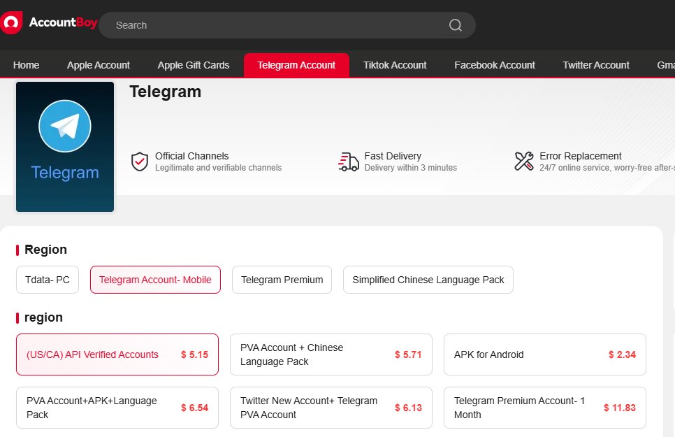 buy telegram account