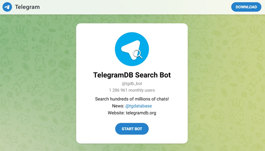 telegram search bot