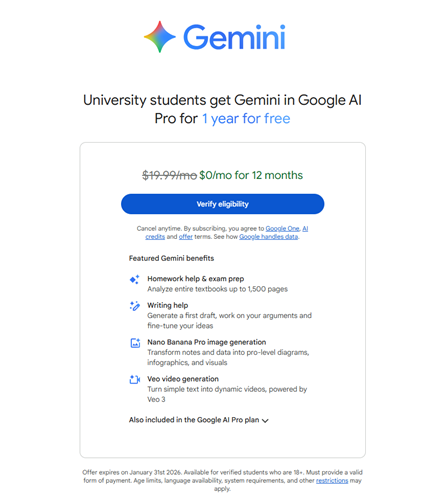 gemini教育优惠申请 gemini教育优惠申请